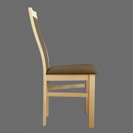 Jedilni stol ZOE hrast/temno rjav