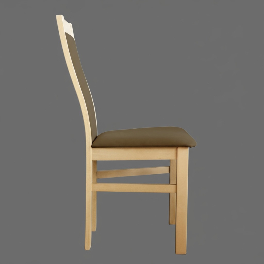 Jedilni stol ZOE hrast/temno rjav