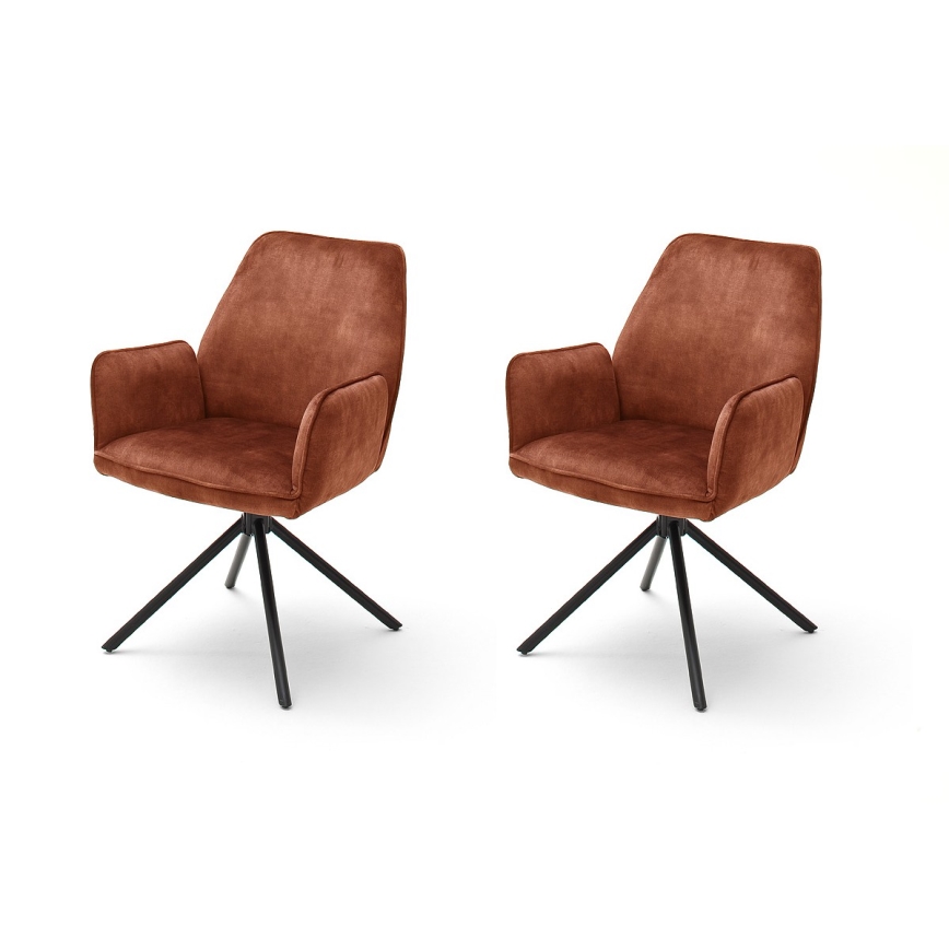 Jedilni stoli NEXORO, 2 kosa, rdeči