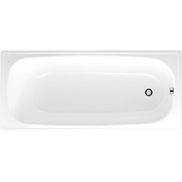 JIKA H2340600000001 - Kopalna kad RIGA 160x70 jeklena/bela