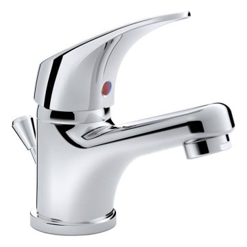 JIKA H3111N10041111 - Pipa za umivalnik + odtok s prelivom TALAS 12,3 cm sijajni krom