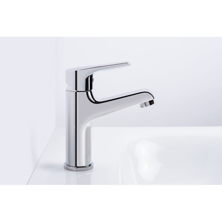 JIKA H3111W10049101 - Pipa za umivalnik CUBE 17,9 cm Cold Start/sijajni krom