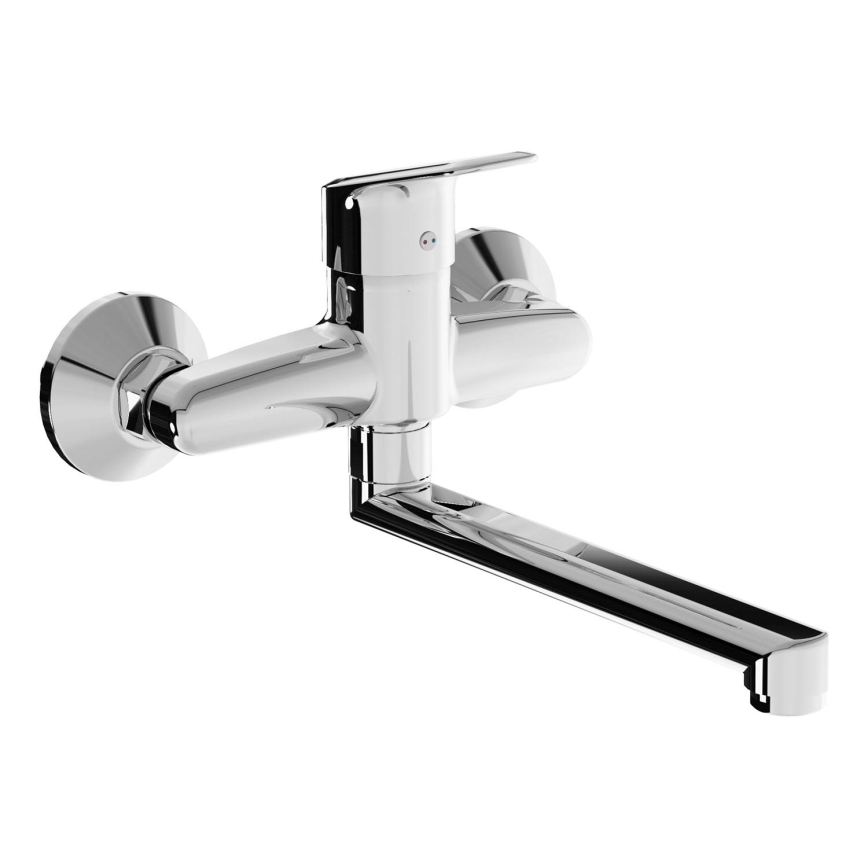 JIKA H3112E70042301 - Pipa za umivalnik TALAS 15x26,1 cm sijajni krom
