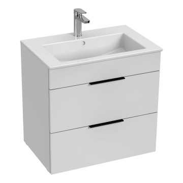 JIKA H4536021763001 - Kopalniška omarica z umivalnikom CUBE 60,7x65 cm bela