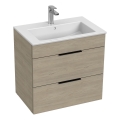 JIKA H4536021765141 - Kopalniška omarica z umivalnikom CUBE 60,7x65 cm pepel