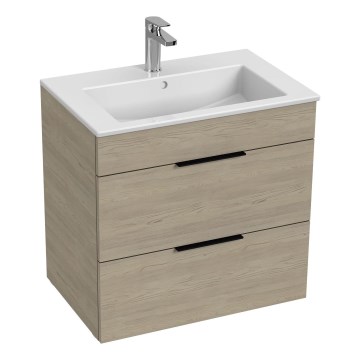JIKA H4536021765141 - Kopalniška omarica z umivalnikom CUBE 60,7x65 cm pepel