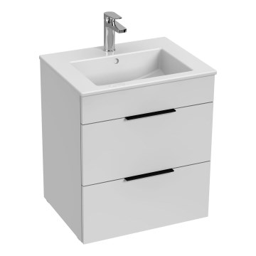 JIKA H4536121763001 - Kopalniška omarica z umivalnikom CUBE 60,7x55 cm bela
