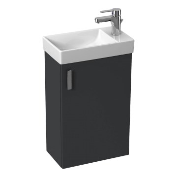 JIKA H45J5111753011 - Kopalniška omarica z umivalnikom PETIT 58,5x38,6 cm siva