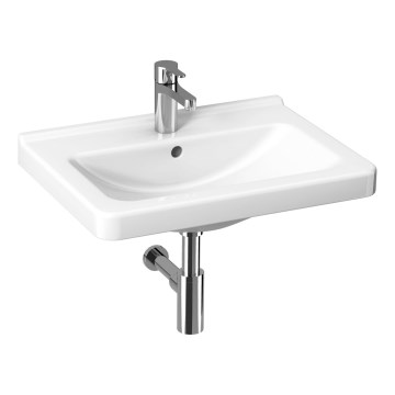 JIKA H8104240001041 - Stenski umivalnik CUBITO 65x48,5 cm keramika/bela