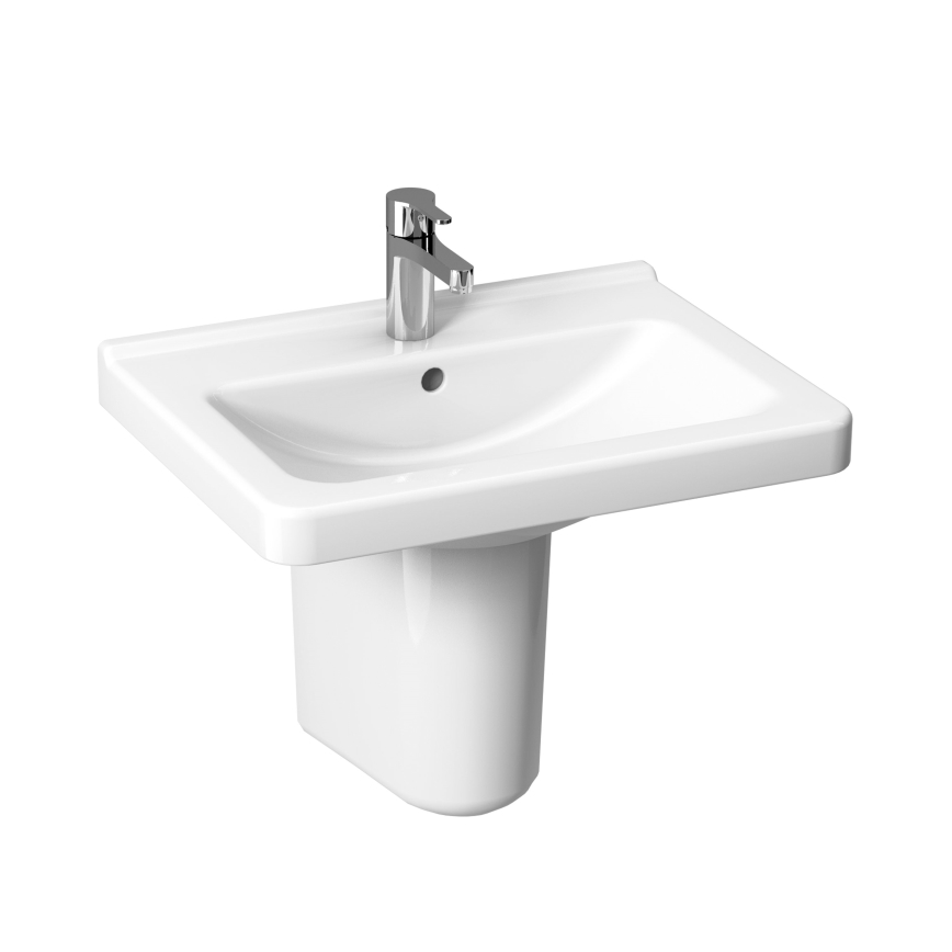 JIKA H8104240001041 - Stenski umivalnik CUBITO 65x48,5 cm keramika/bela