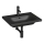 JIKA H8127137161041 - Stenski umivalnik MIO 60x45 cm keramika/mat črna