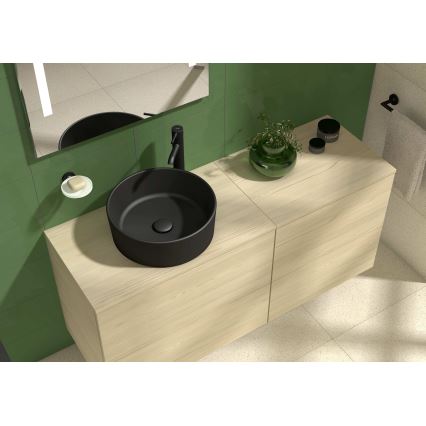 JIKA H8184207161121 - Namizni umivalnik CUBITO pr. 40 cm keramika/mat črna