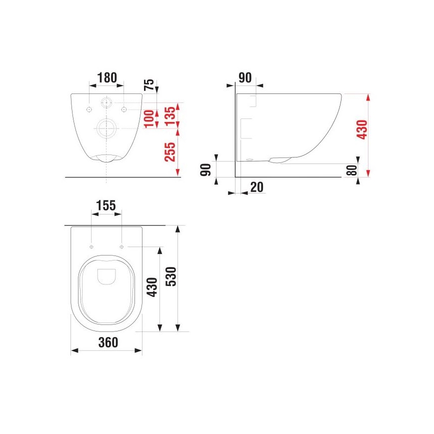 JIKA H8207140000001 - Viseča WC školjka MIO keramika/bela