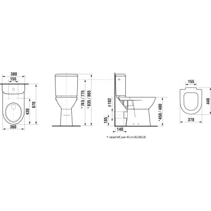 JIKA H8236160000001 - WC školjka DEEP keramika/bela
