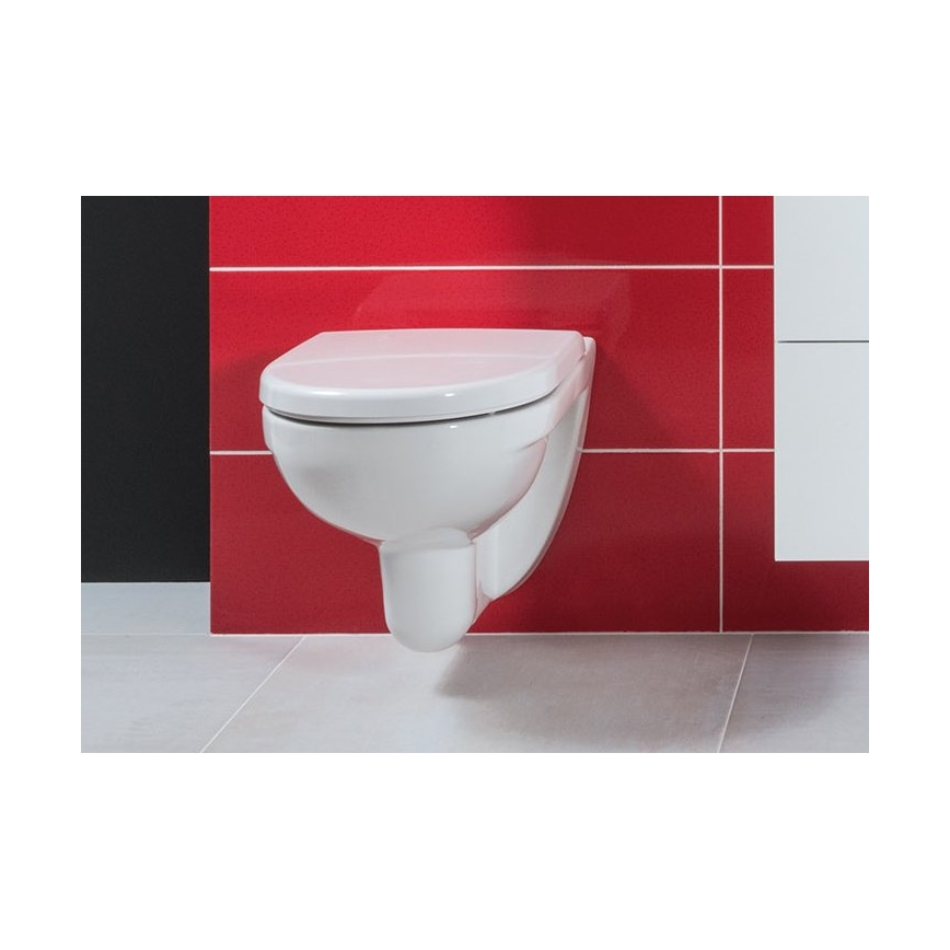 JIKA H8663850000001- Viseča WC školjka LYRA, keramika/bela + WC deska LYRA, duroplast/bela