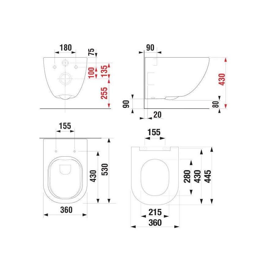 JIKA H8667140000001 - Viseča WC školjka MIO, keramika/bela + WC sedež SoftClose MIO, duroplast/bela