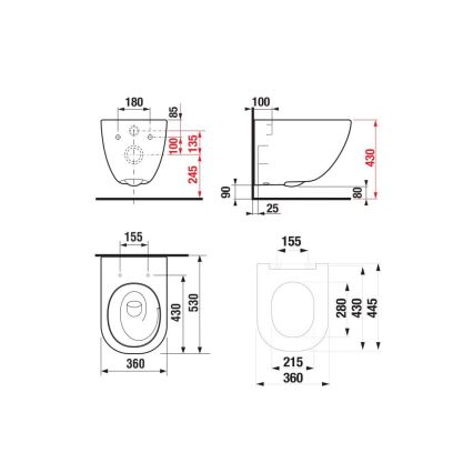 JIKA H8667180000001 - Viseča WC školjka MIO keramika/bela + WC sedež SoftClose MIO duroplast/bela