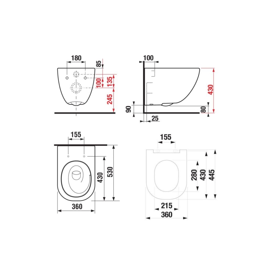 JIKA H8667180000001 - Viseča WC školjka MIO keramika/bela + WC sedež SoftClose MIO duroplast/bela