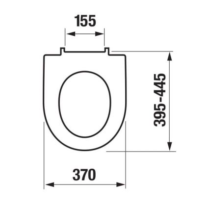 JIKA H8903850000631 - WC deska SoftClose LYRA duroplast/bela