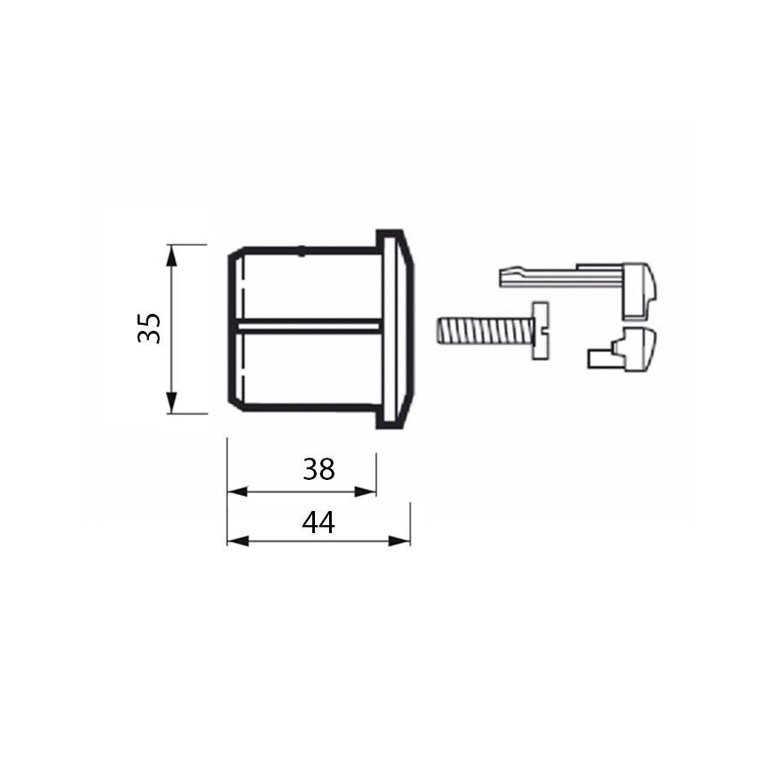 JIKA H8913630000001 - Gumb za splakovanje DUAL LYRA/DEEP sijajni krom