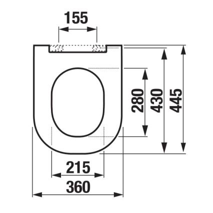 JIKA H8917150000631 - WC deska MIO duroplast/bela