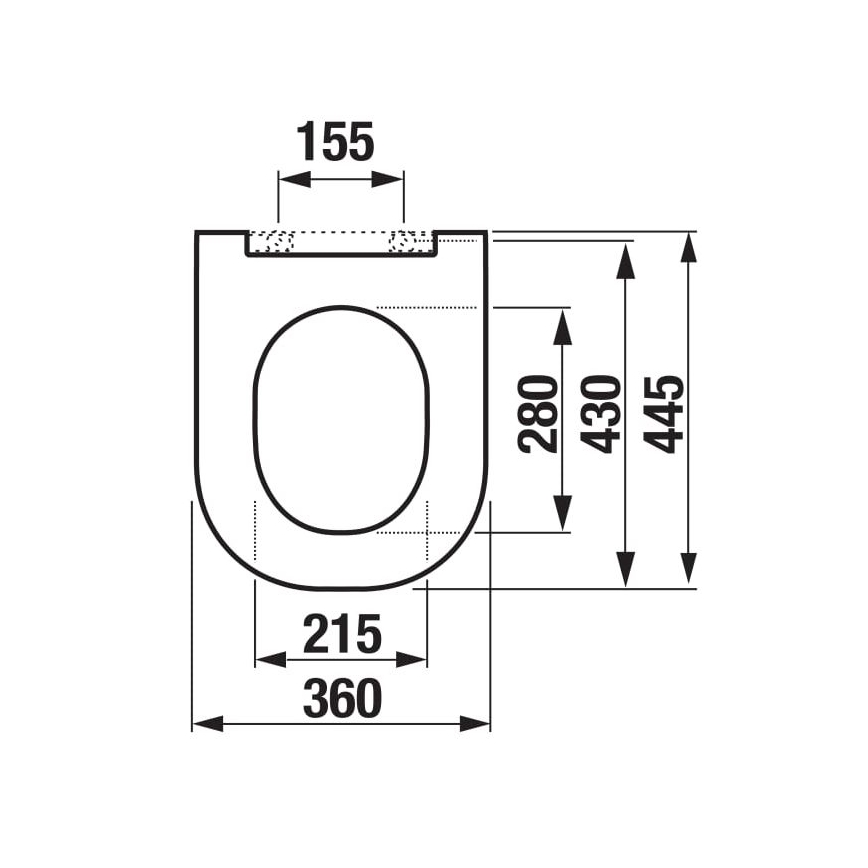 JIKA H8917150000631 - WC deska MIO duroplast/bela