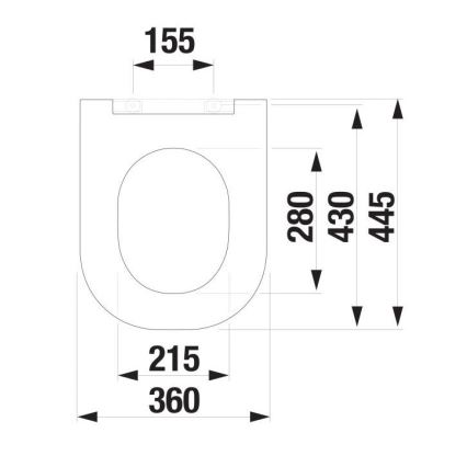 JIKA H8917167160631 - WC deska SoftClose MIO duroplast/mat črna