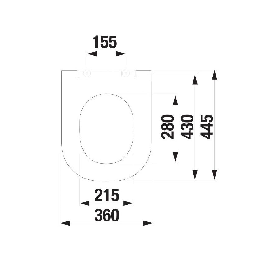 JIKA H8917167160631 - WC deska SoftClose MIO duroplast/mat črna