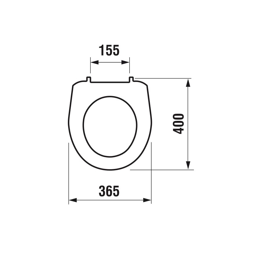 JIKA H8933830000001 - Sedež za WC LYRA termoplast/bela
