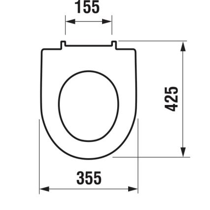 JIKA H8933843000631 - WC sedež LYRA duroplast/bela
