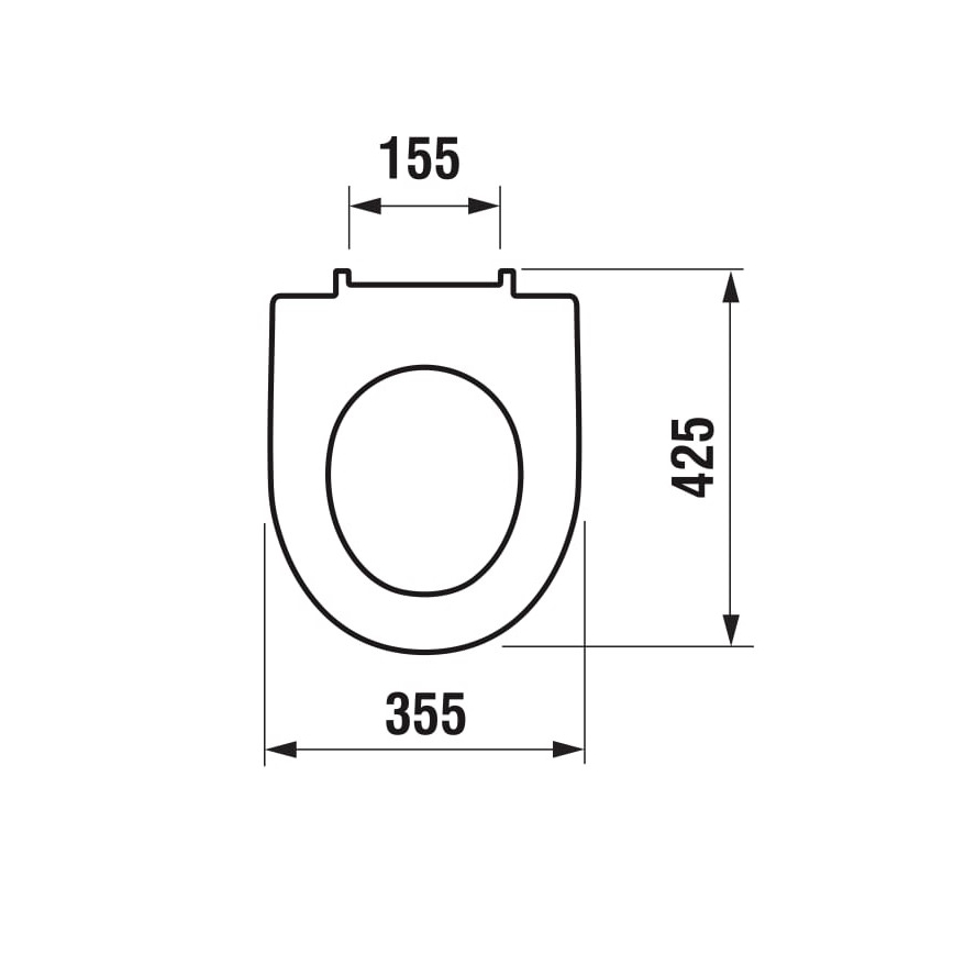 JIKA H8933843000631 - WC sedež LYRA duroplast/bela