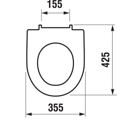 JIKA H8933853000001 - WC sedež SoftClose LYRA duroplast/bela