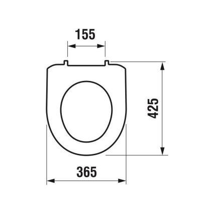 JIKA H8933870000001 - WC deska LYRA termoplastika/bela