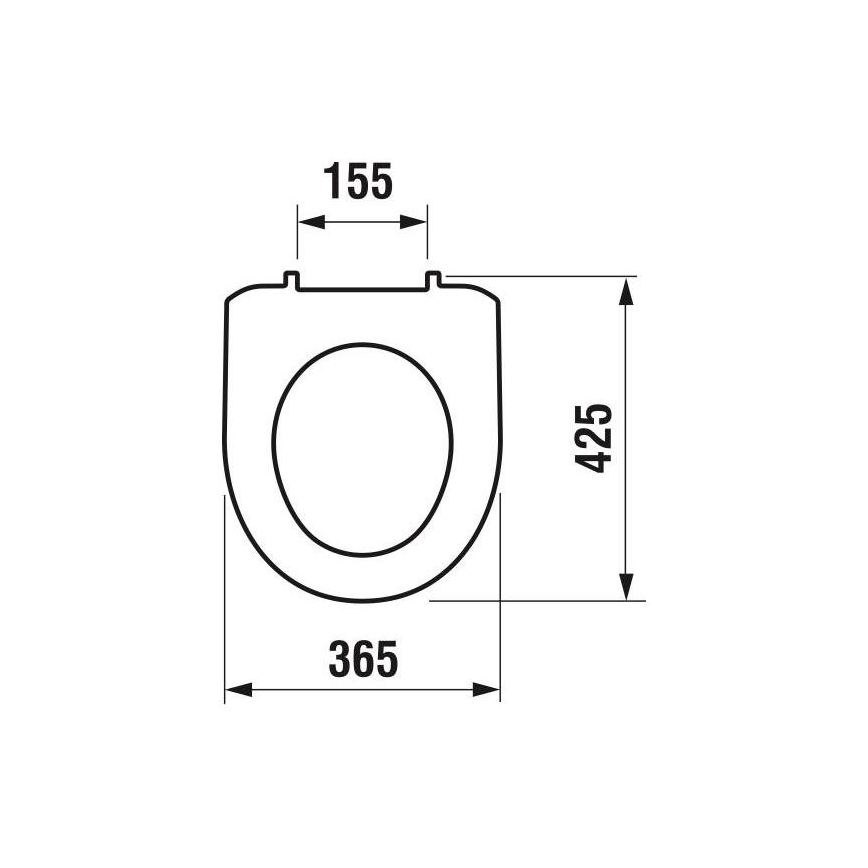 JIKA H8933870000001 - WC deska LYRA termoplastika/bela