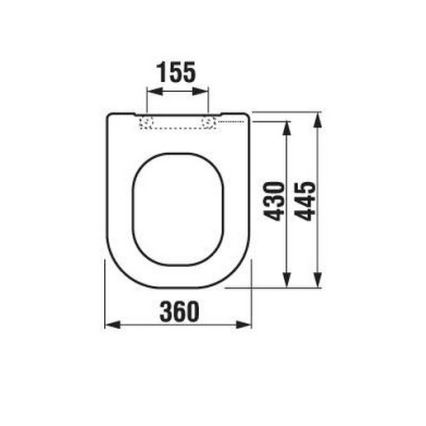 JIKA H8936103000631 - WC sedež DEEP duroplast/bela