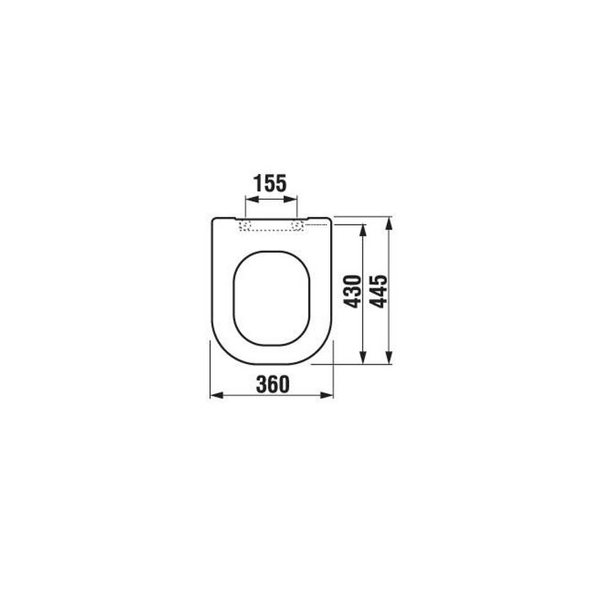 JIKA H8936103000631 - WC sedež DEEP duroplast/bela
