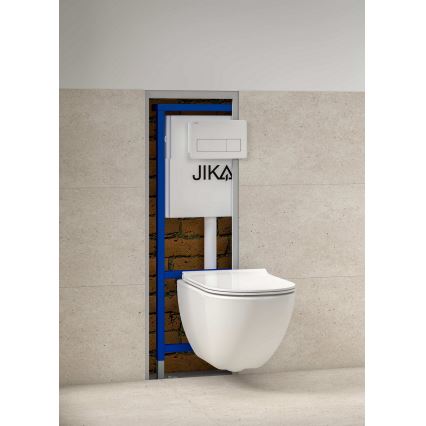 JIKA H8936620000001 - Splakovalno tlačítko DUAL PRO, belo