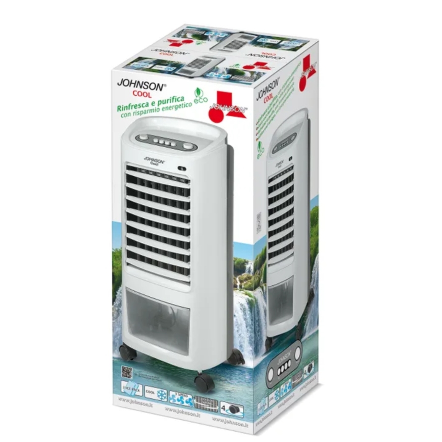 JOHNSON - Prenosni ohlajevalnik zraka COOL 65W/230V bela/siva
