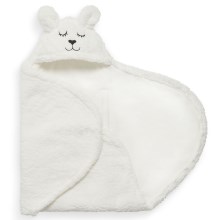 Jollein - Odeja za previjanje fleece Bunny 100x105 cm Off White