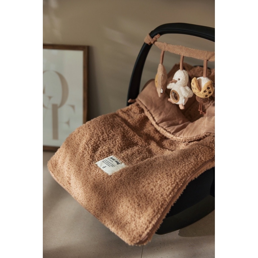 Jollein - Vreča za avtosedež BOUCLE 42x82 cm Boucle Biscuit