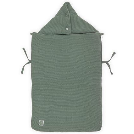 Jollein - Vreča za avtosedež fleece BASIC KNIT 42x82 cm Ash Green