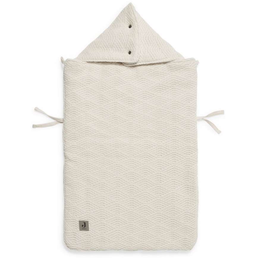 Jollein - Vreča za avtosedež RIVER KNIT 42x82 cm Cream White
