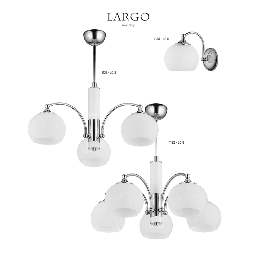 Jupiter 1131 - LO3 - Viseča svetilka LARGO 3xE27/60W/230V
