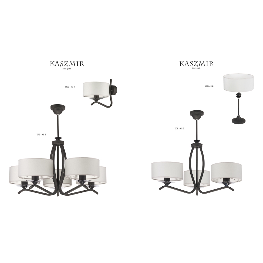 JUPITER 1278-KS3G - Lestenec KASZMIR 3xE27/60W