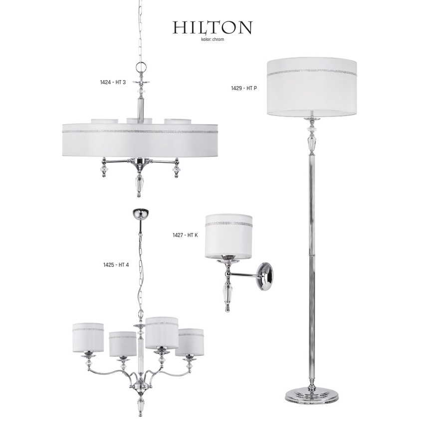 Jupiter 1424 - Lestenec na verigi HILTON 3xE27/60W/230V