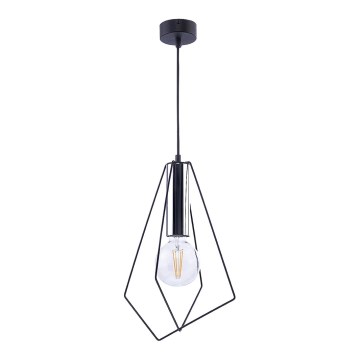 Jupiter 1661 - Lestenec na vrvici KAIR 1xE27/60W/230V črna/sijajni krom