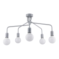 Jupiter 1675 - Lestenec na drogu OLAF 5xE27/60W/230V siv
