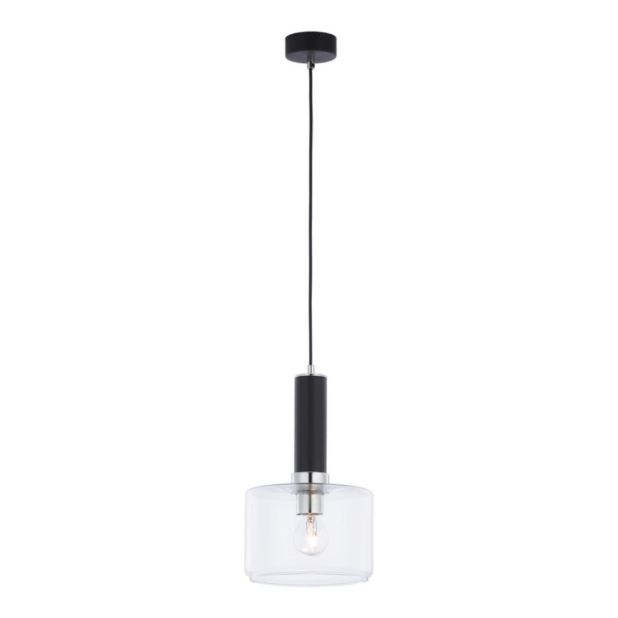 Jupiter 1855 - VA1 - Lestenec na vrvici VANES 1xE27/60W/230V sijajni krom/črna