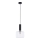 Jupiter 1855 - VA1 - Lestenec na vrvici VANES 1xE27/60W/230V sijajni krom/črna