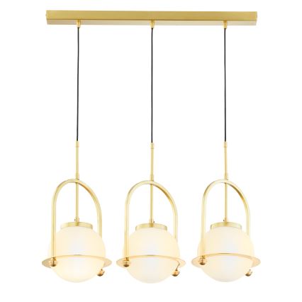 Jupiter 1917 - Lestenec na lanku ROSSO 3xE27/15W/230V zlati